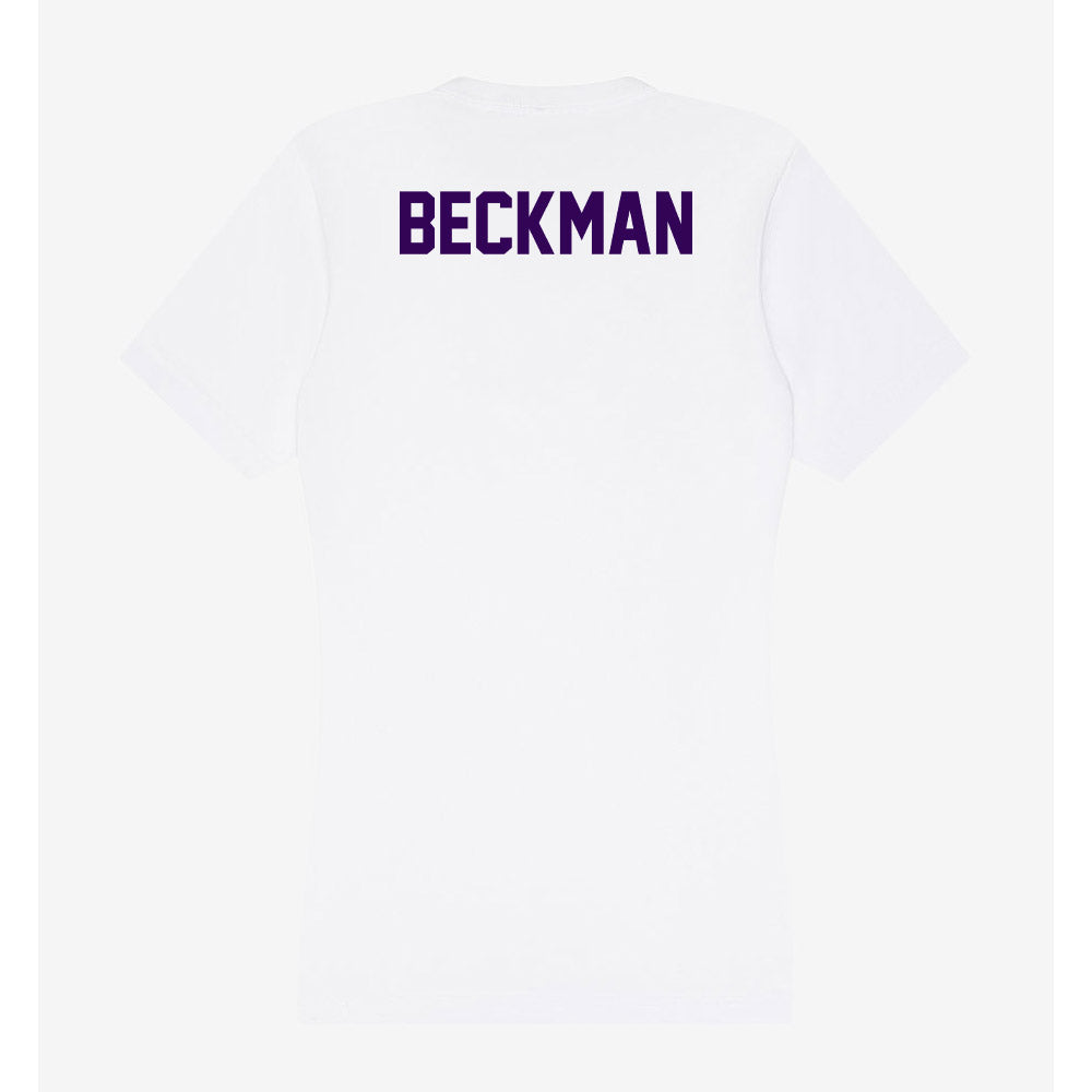 Kansas State - NCAA Men's Track & Field : Logan Beckman - Women's V-Neck T-Shirt-1