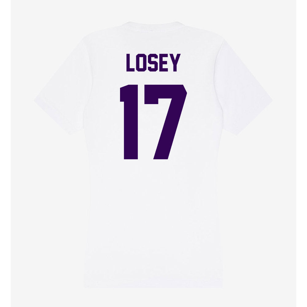 Kansas State - NCAA Women's Soccer : Jordan Losey - Women's V-Neck T-Shirt-1