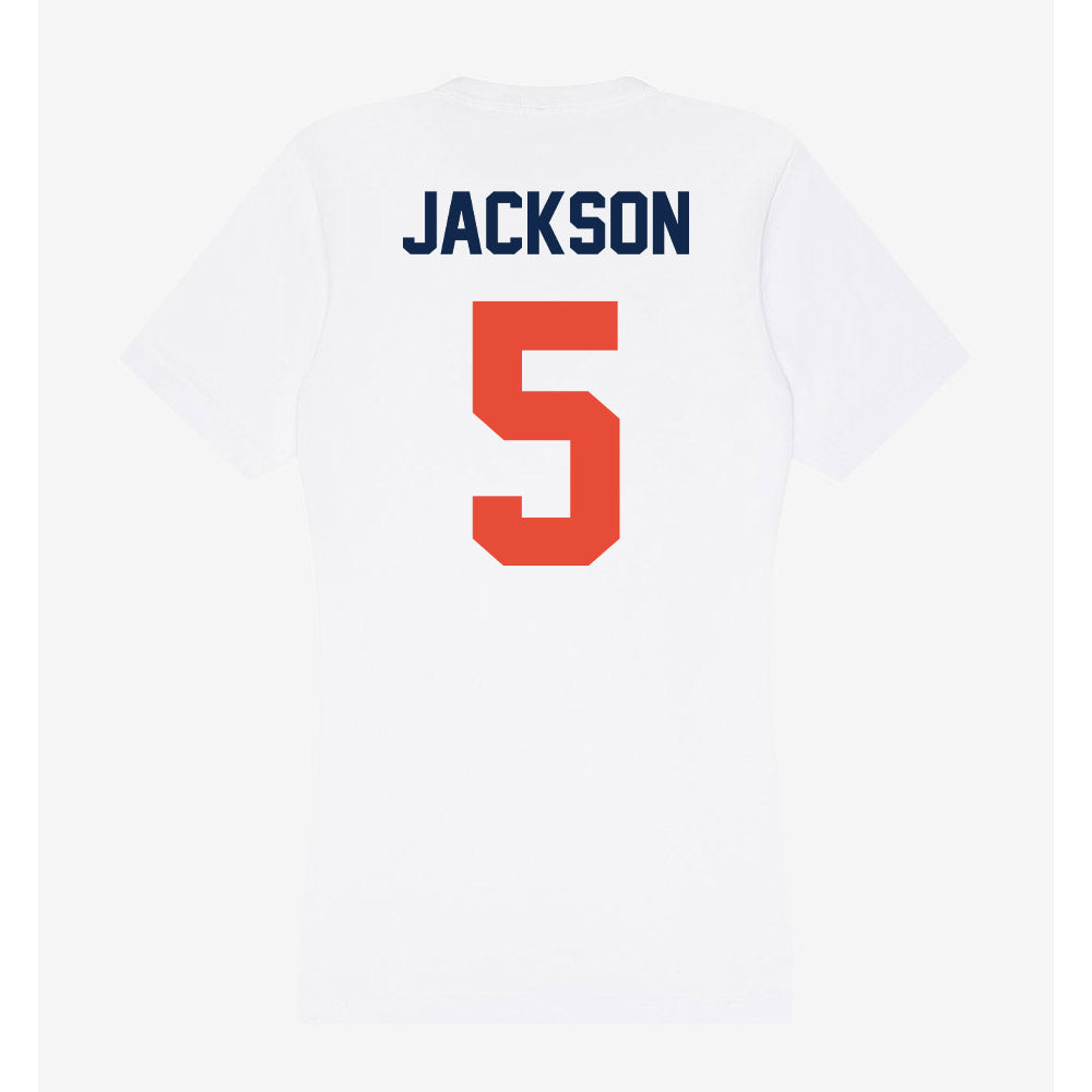 Illinois - NCAA Women's Soccer : Cayla Jackson - Women's V-Neck T-Shirt-1
