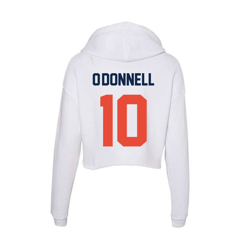 Illinois - NCAA Baseball : Aden O'Donnell - Women's Crop Fleece Hoodie-1