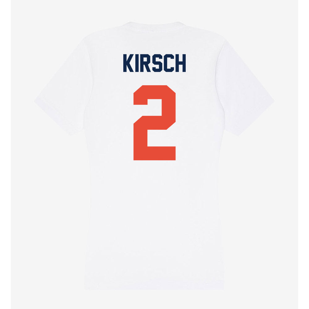 Illinois - NCAA Women's Volleyball : Taryn Kirsch - Women's V-Neck T-Shirt-1