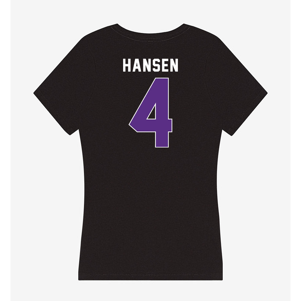 Northwestern - NCAA Women's Lacrosse : Reese Hansen - Women's V-Neck T-Shirt-1