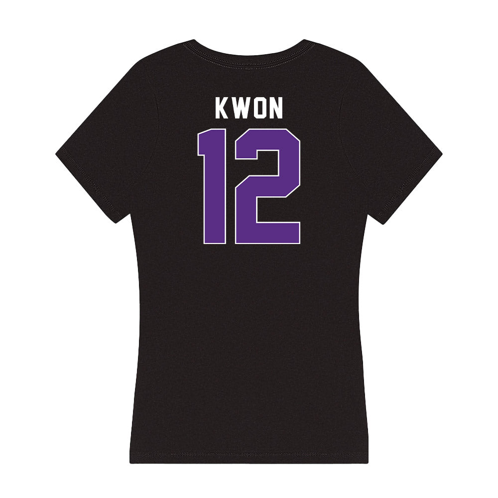 Northwestern - NCAA Women's Soccer : Kelsey Kwon - Women's V-Neck T-Shirt-1