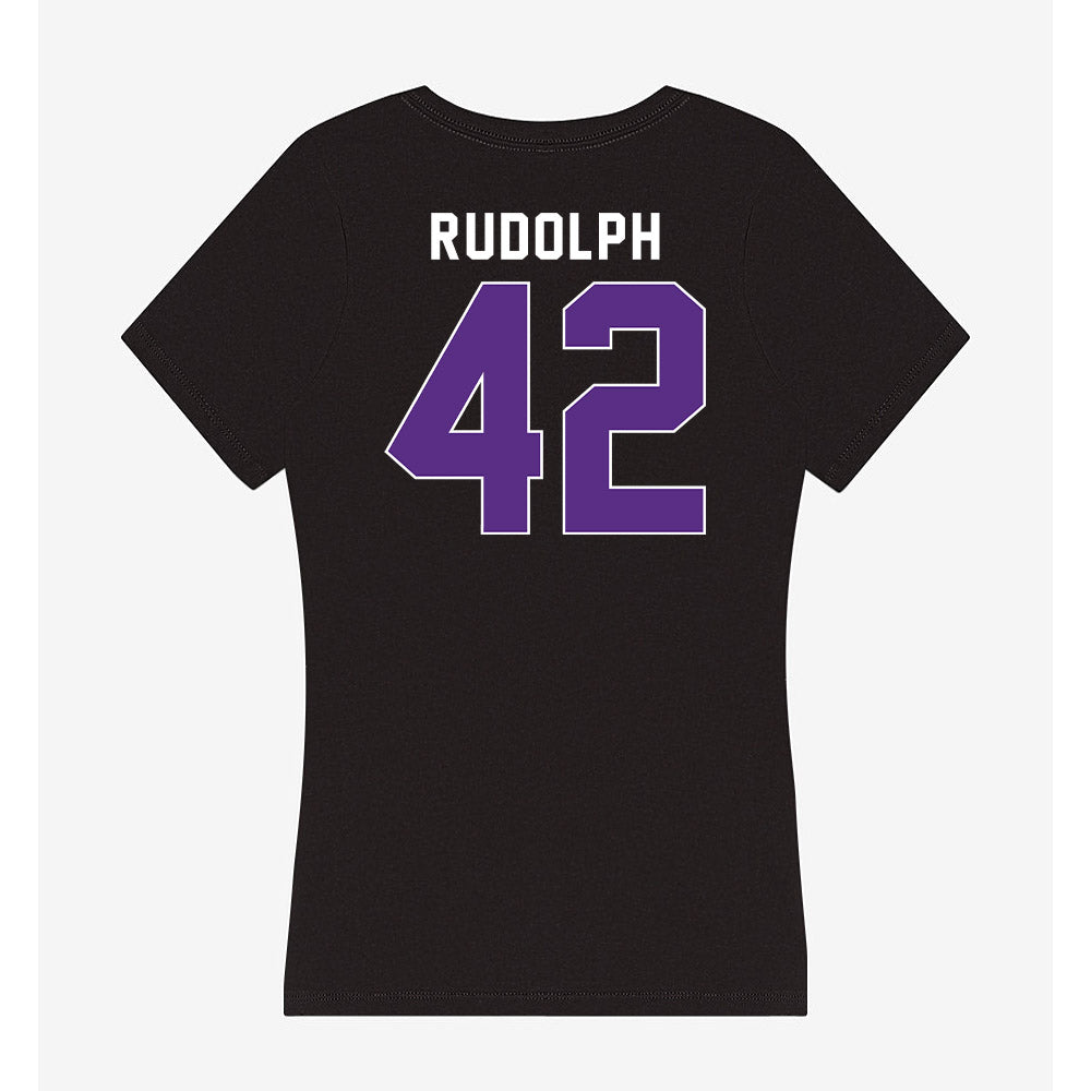 Northwestern - NCAA Women's Lacrosse : Hannah Rudolph - Women's V-Neck T-Shirt-1