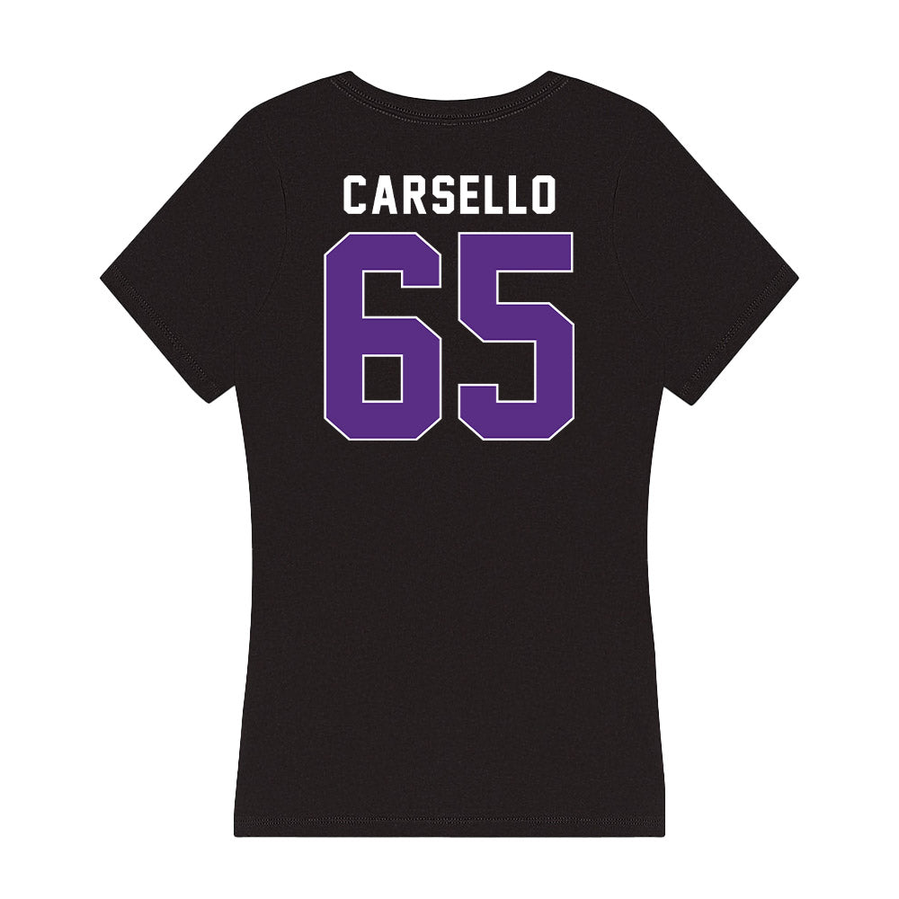 Northwestern - NCAA Football : Jackson Carsello - Women's V-Neck T-Shirt-1