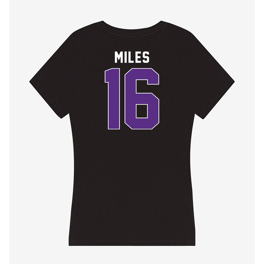 Northwestern - NCAA Women's Lacrosse : Niki Miles - Women's V-Neck T-Shirt-1