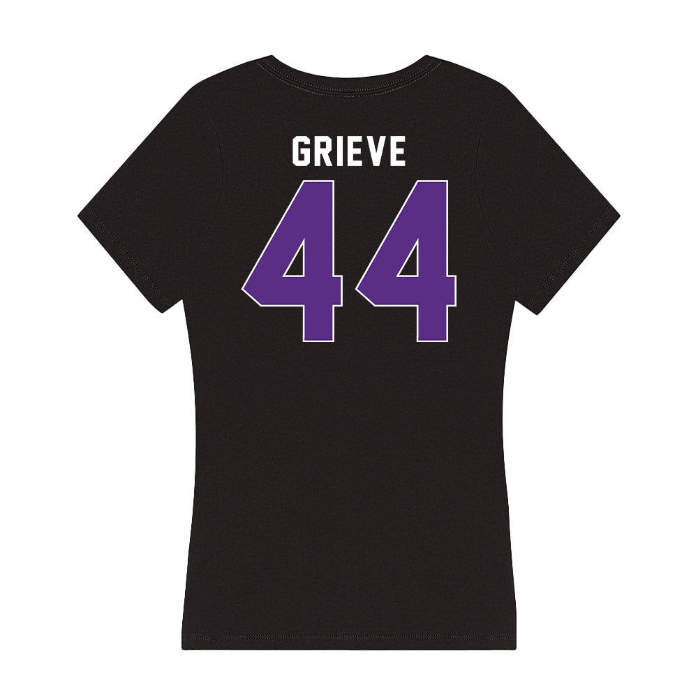 Northwestern - NCAA Women's Lacrosse : Camille Grieve - Women's V-Neck T-Shirt-1