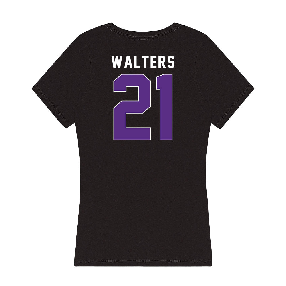 Northwestern - NCAA Football : Damon Walters - Women's V-Neck T-Shirt-1