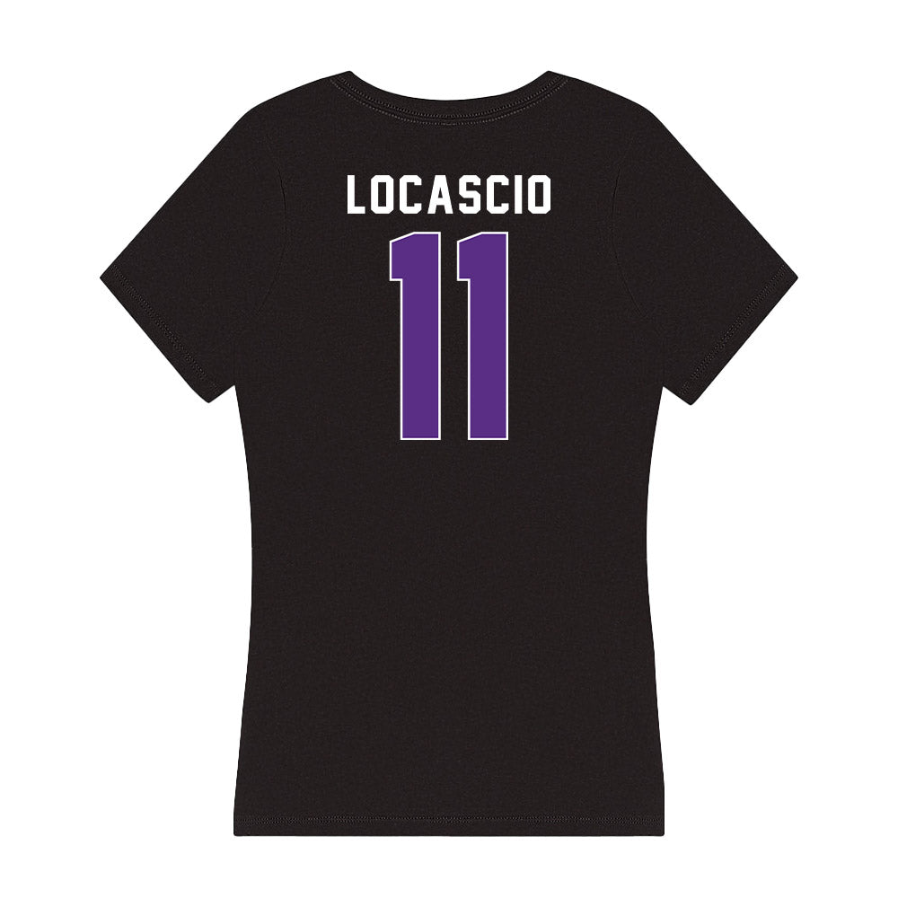 Northwestern - NCAA Women's Lacrosse : Abby LoCascio - Women's V-Neck T-Shirt-1