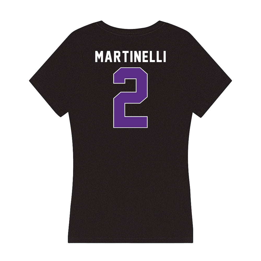 Northwestern - NCAA Men's Basketball : Nicholas Martinelli - Women's V-Neck T-Shirt-1
