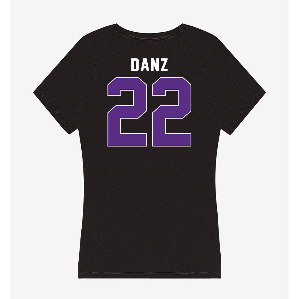 Northwestern - NCAA Baseball : Carter Danz - Women's V-Neck T-Shirt-1