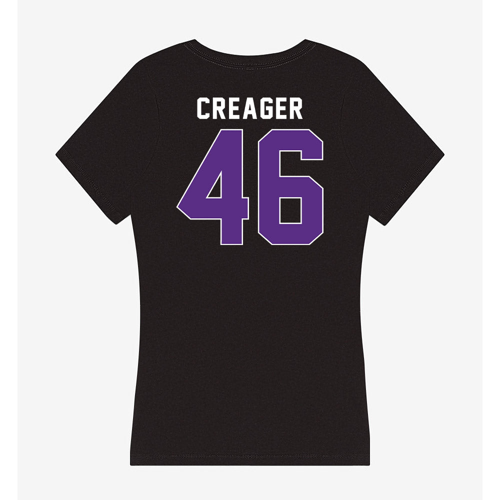 Northwestern - NCAA Football : Lincoln Creager - Women's V-Neck T-Shirt-1