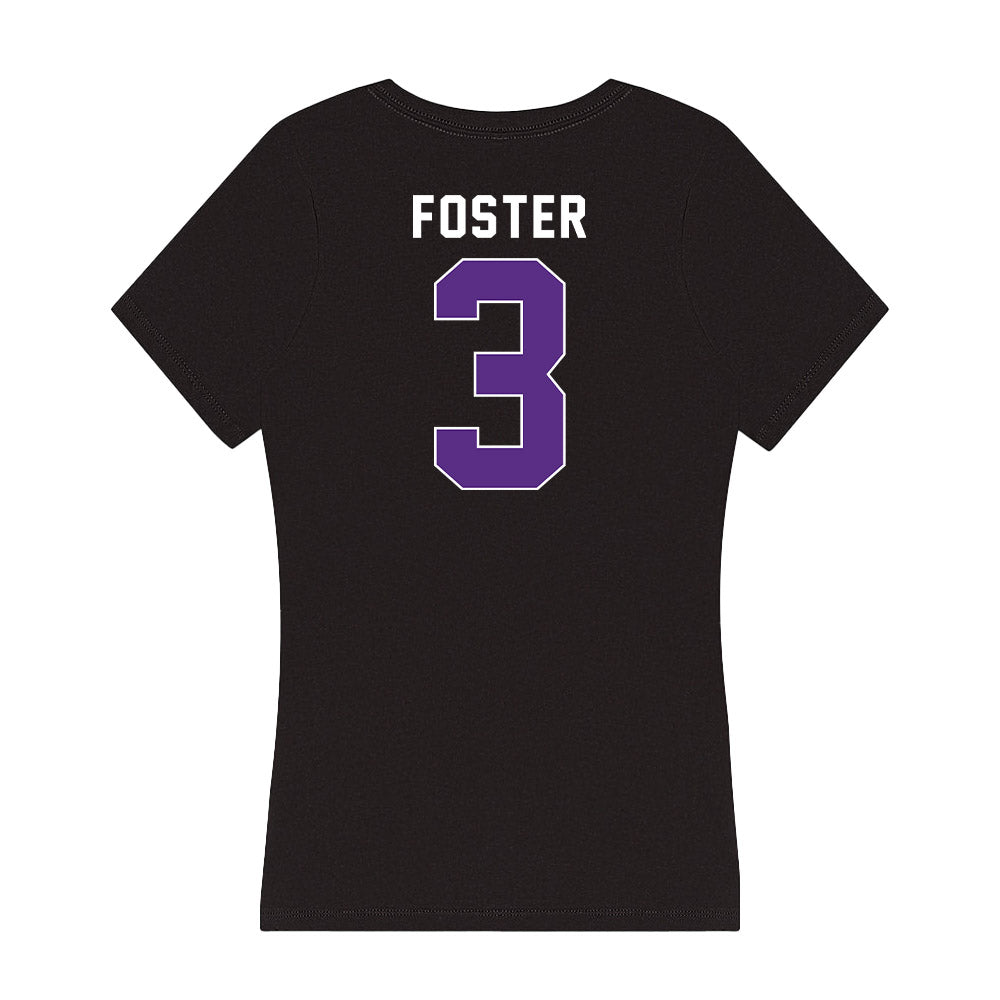 Northwestern - NCAA Women's Lacrosse : Aditi Foster - Women's V-Neck T-Shirt-1