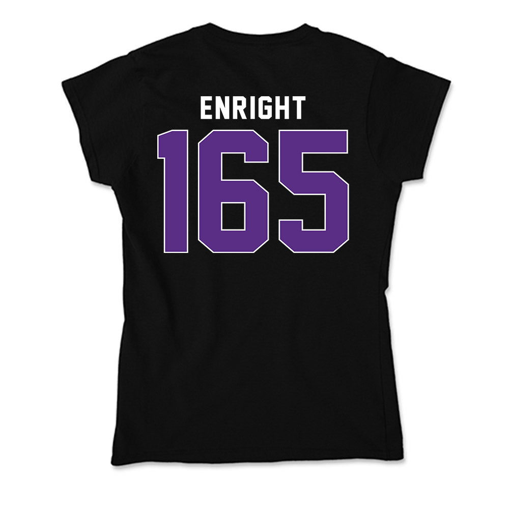 Northwestern - NCAA Wrestling : Eddie Enright - Soft Style Women’s T-Shirt-1