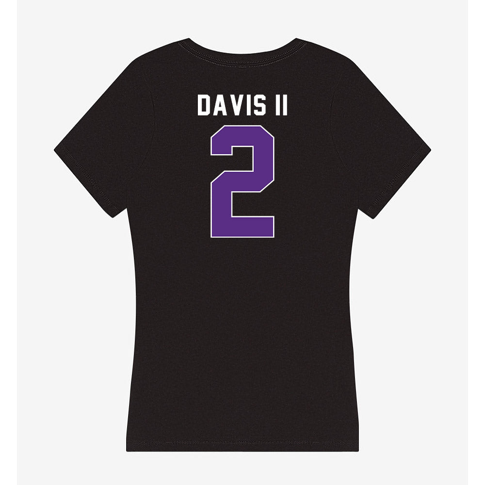 Northwestern - NCAA Football : Fred Davis II - Women's V-Neck T-Shirt-1