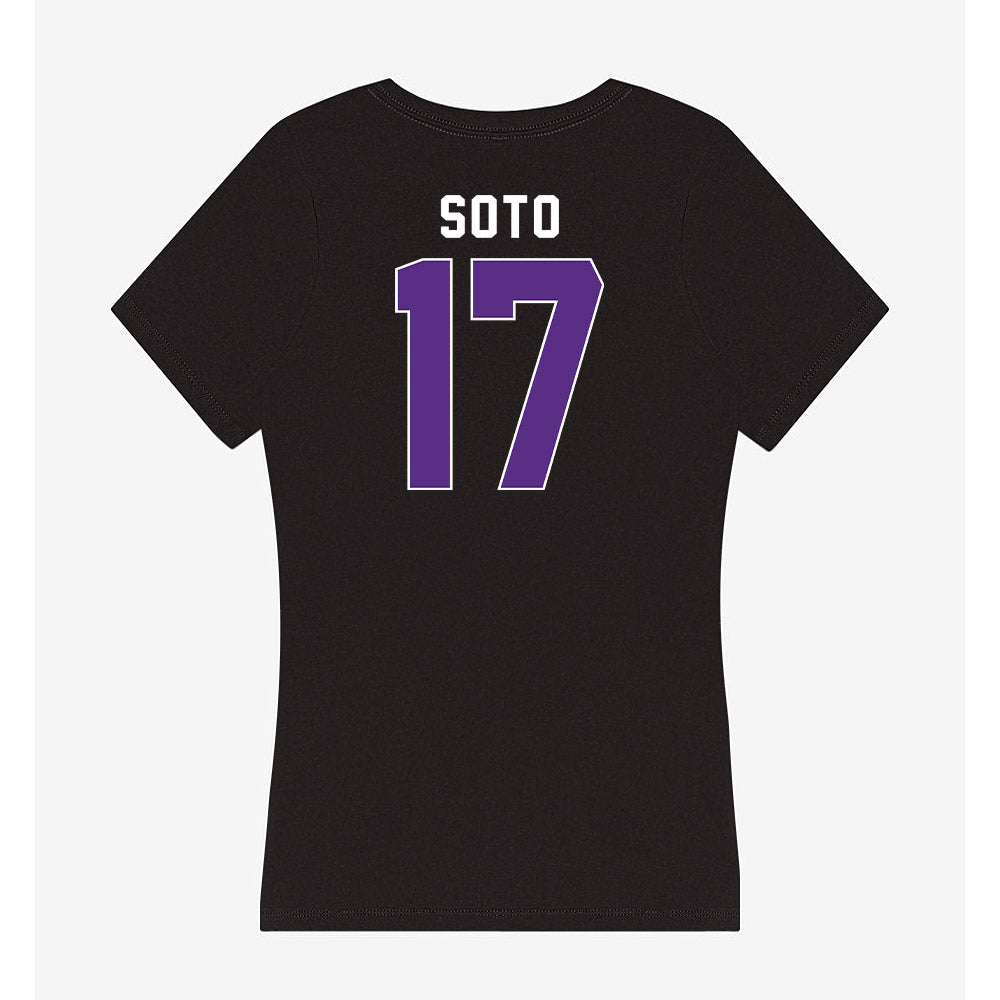 Northwestern - NCAA Women's Lacrosse : Jenna Soto - Women's V-Neck T-Shirt-1