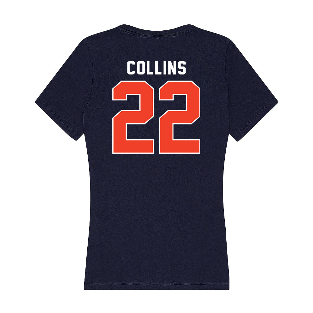 Syracuse - NCAA Women's Soccer : Cierra Collins - Women's V-Neck T-Shirt-1