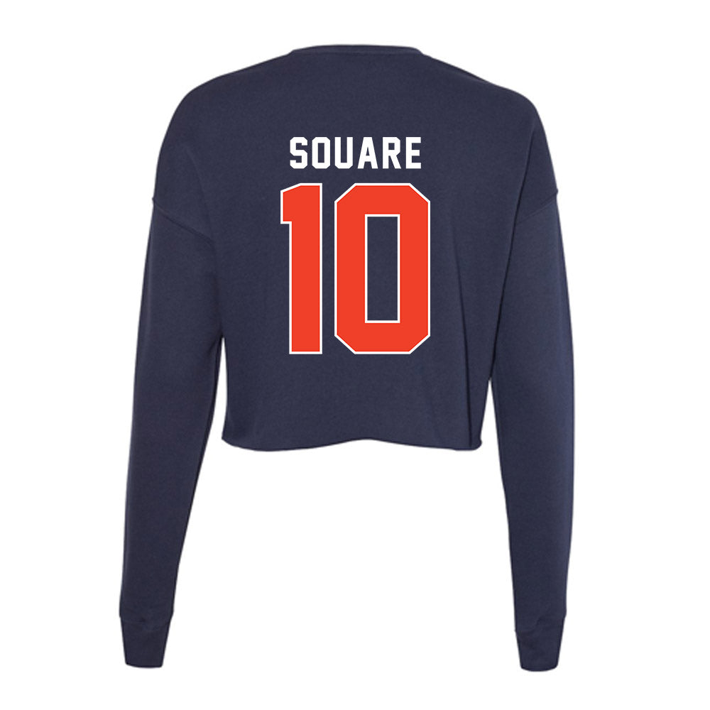 Syracuse - NCAA Men's Basketball : Ibrahim Souare - Women's Cropped Crew Fleece-1