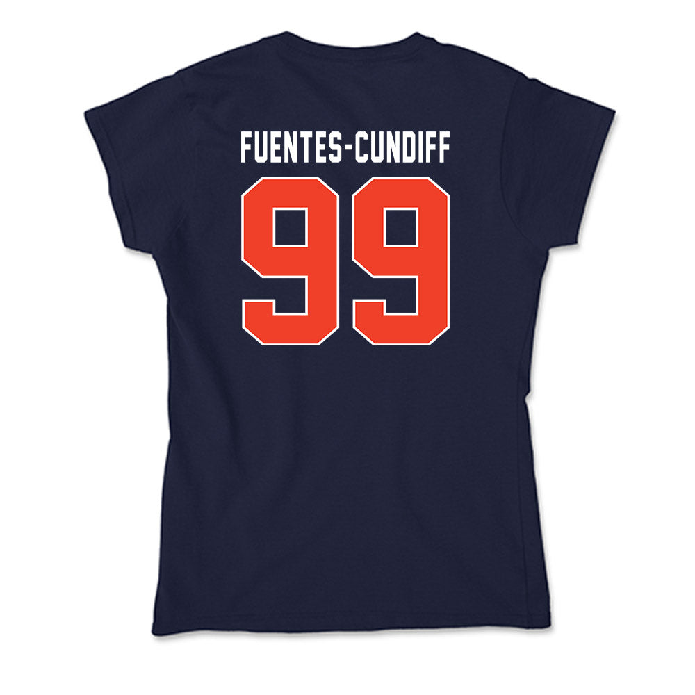 Syracuse - NCAA Football : Elijah Fuentes-Cundiff - Soft Style Women’s T-Shirt-1