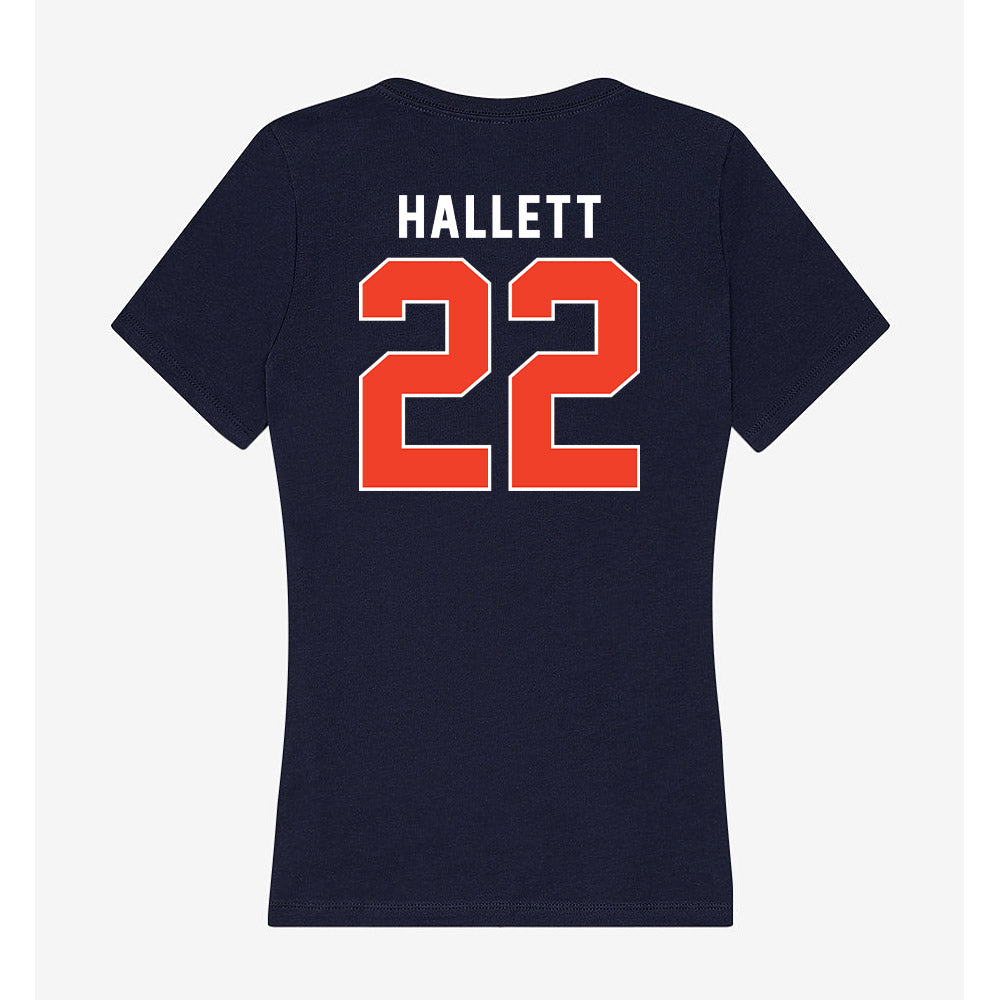 Syracuse - NCAA Women's Ice Hockey : Charlotte Hallett - Women's V-Neck T-Shirt-1