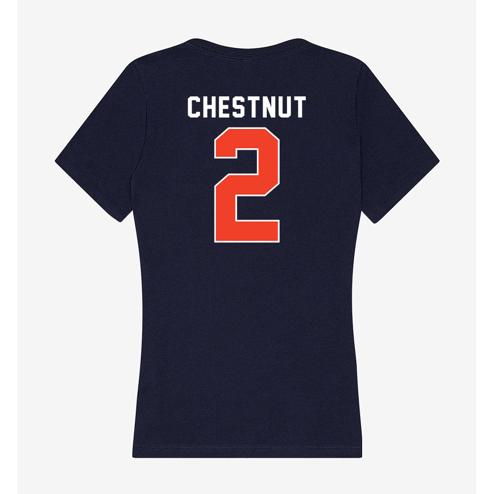 Syracuse - NCAA Football : Duce Chestnut - Women's V-Neck T-Shirt-1