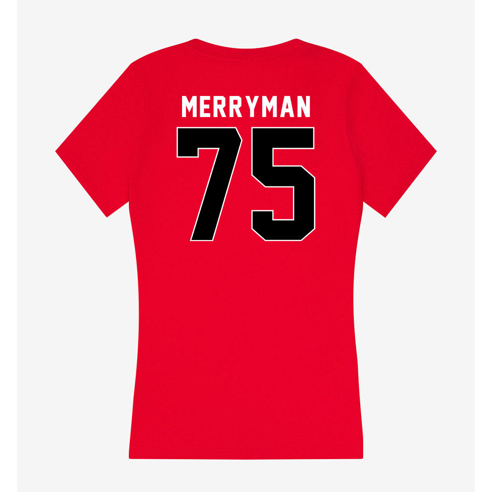 Houston - NCAA Football : Dalton Merryman - Women's V-Neck T-Shirt-1