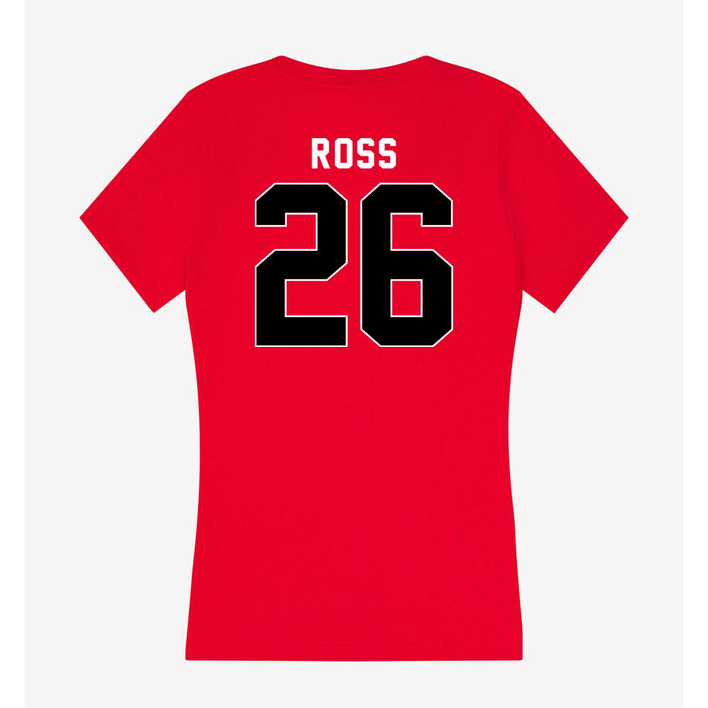 Houston - NCAA Women's Basketball : Jorynn Ross - Women's V-Neck T-Shirt-1