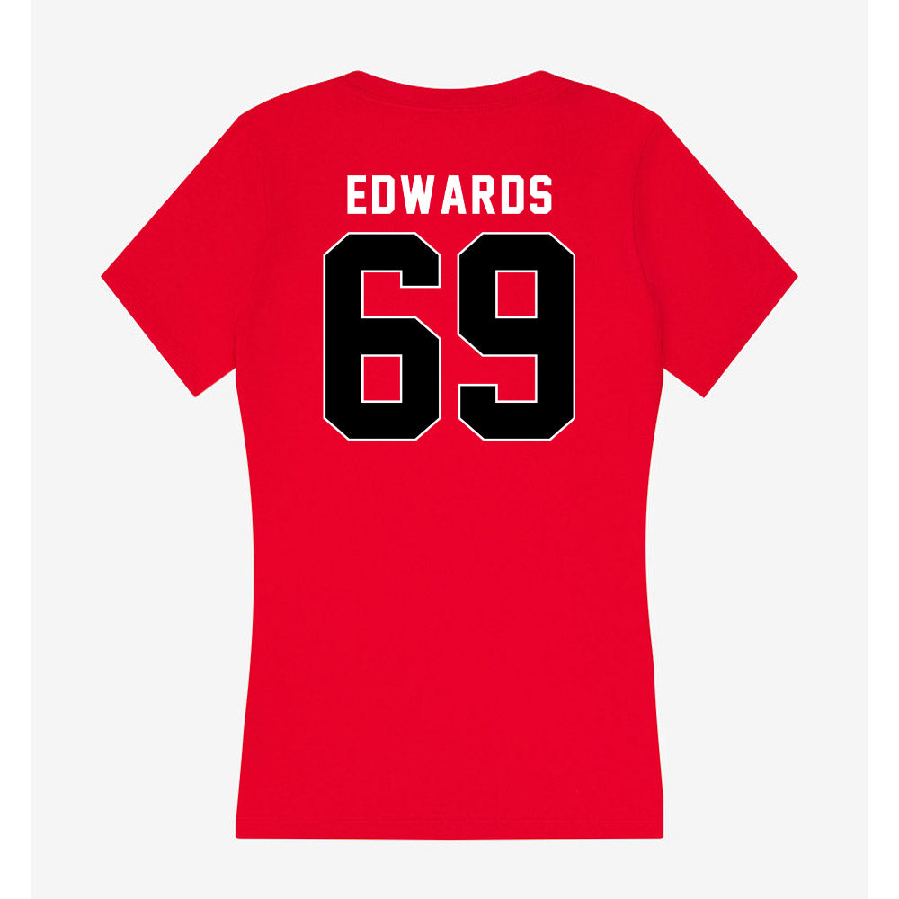 Houston - NCAA Football : Weston Edwards - Women's V-Neck T-Shirt-1