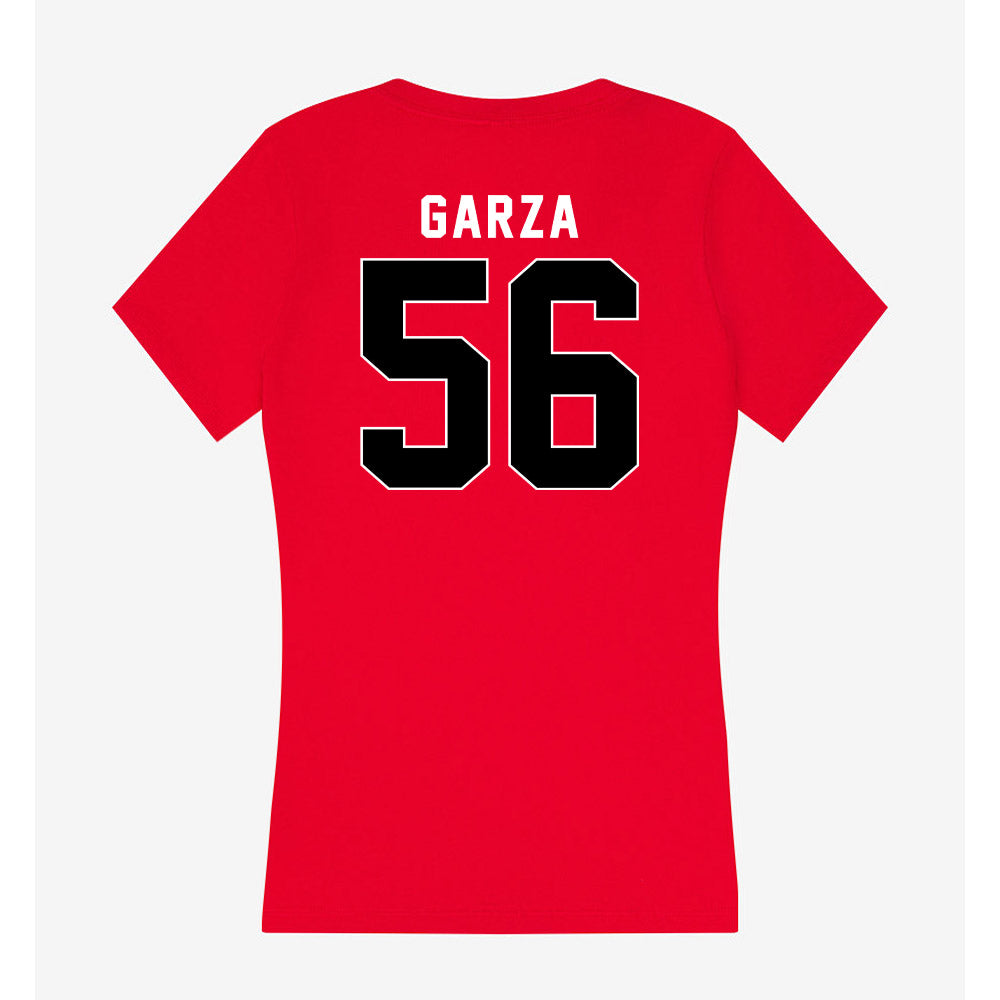 Houston - NCAA Football : Jacob Garza - Women's V-Neck T-Shirt-1