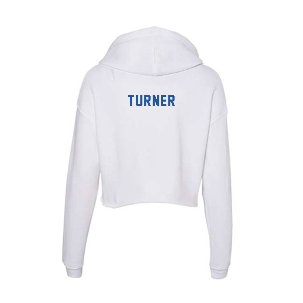 CSU Bakersfield - NCAA Men's Track & Field : Brock Turner - Women's Crop Fleece Hoodie-1