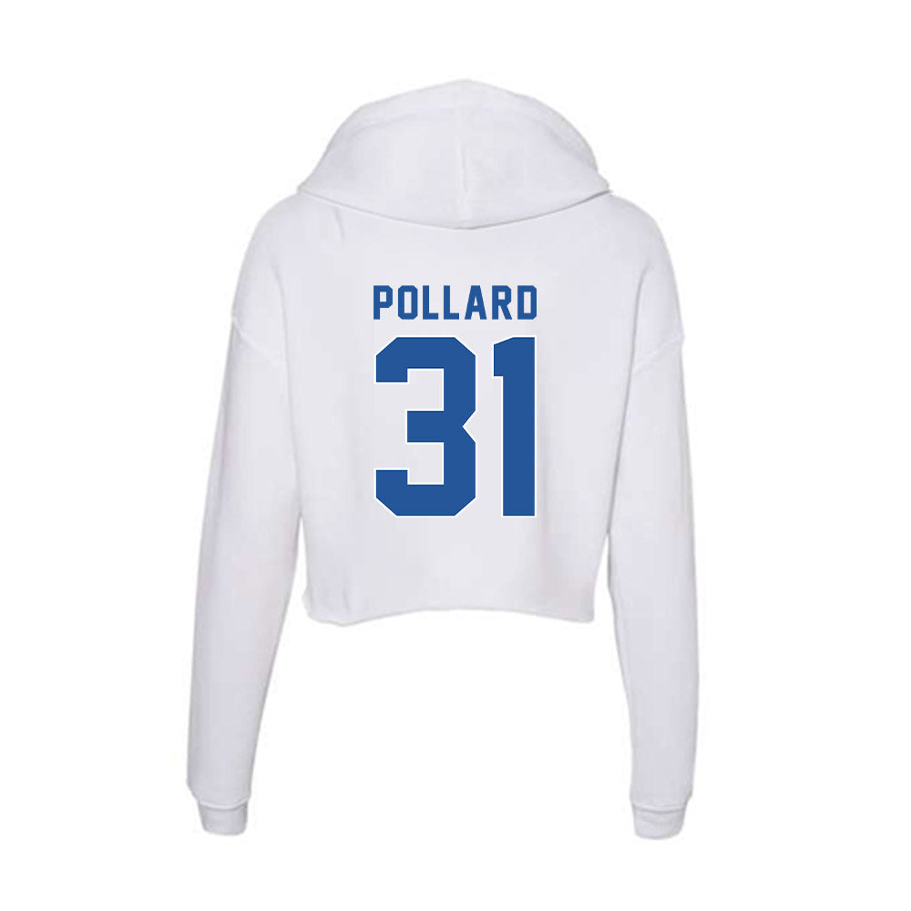CSU Bakersfield - NCAA Baseball : Michael Pollard - Women's Crop Fleece Hoodie-1