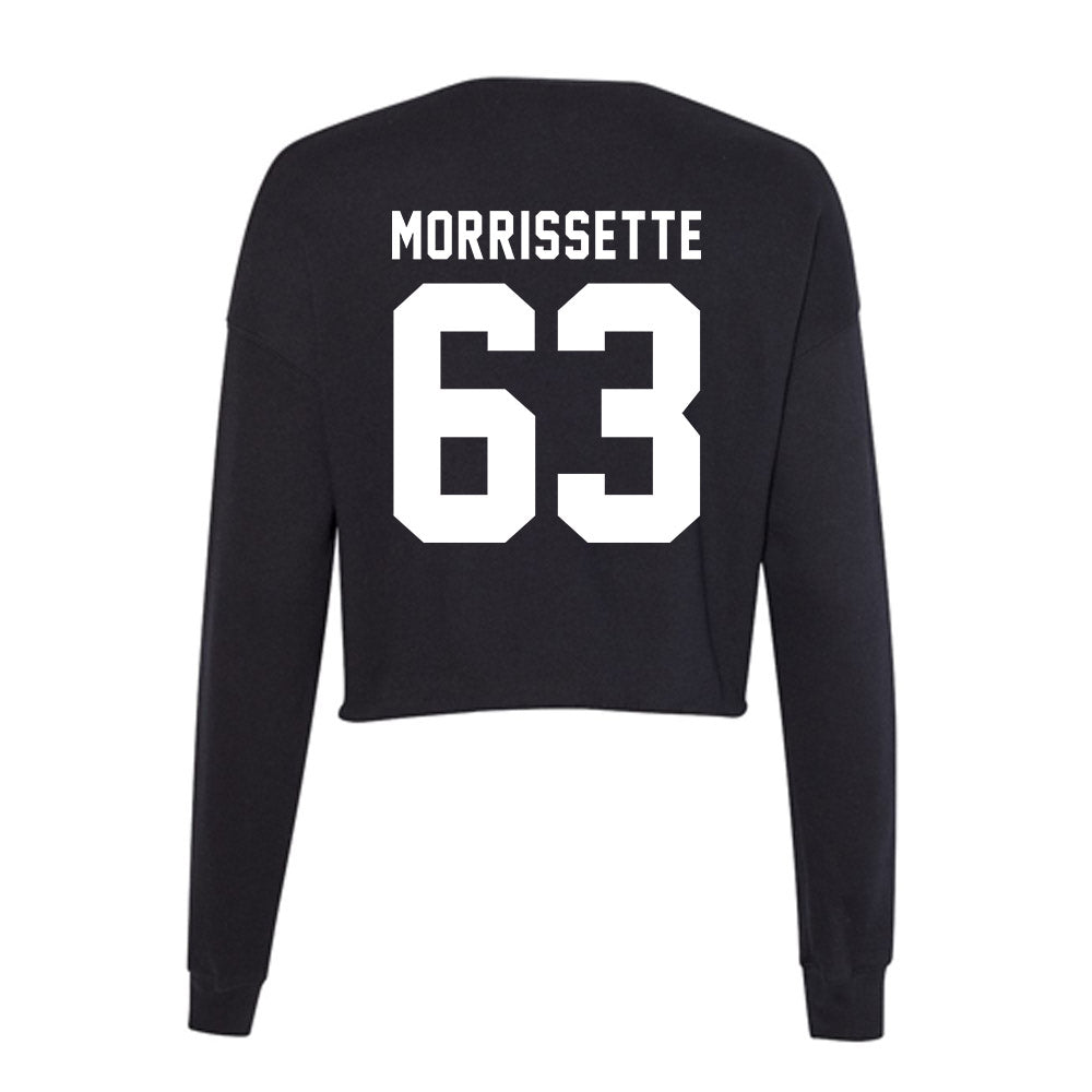 WSU - NCAA Football : Barry Morrissette - Women's Cropped Crew Fleece-1