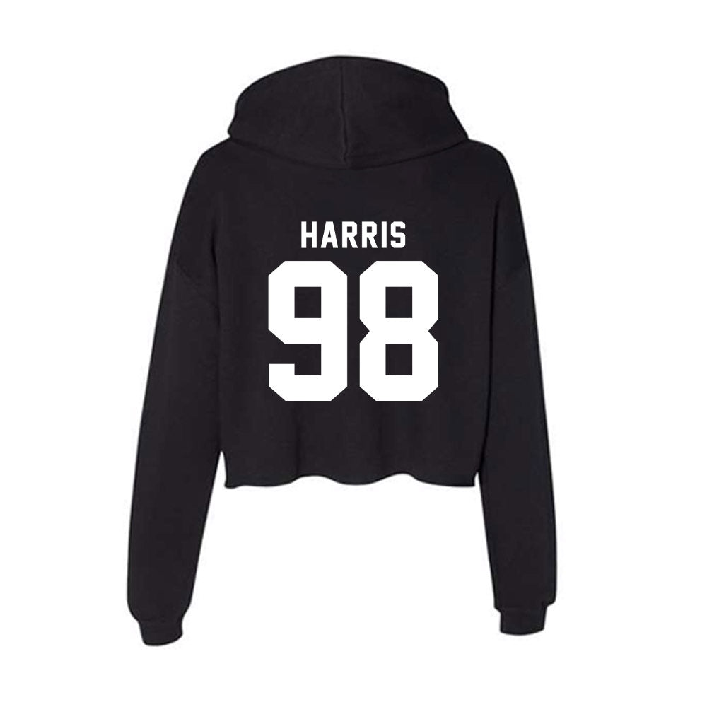 WSU - NCAA Football : Ryan Harris - Women's Crop Fleece Hoodie-1