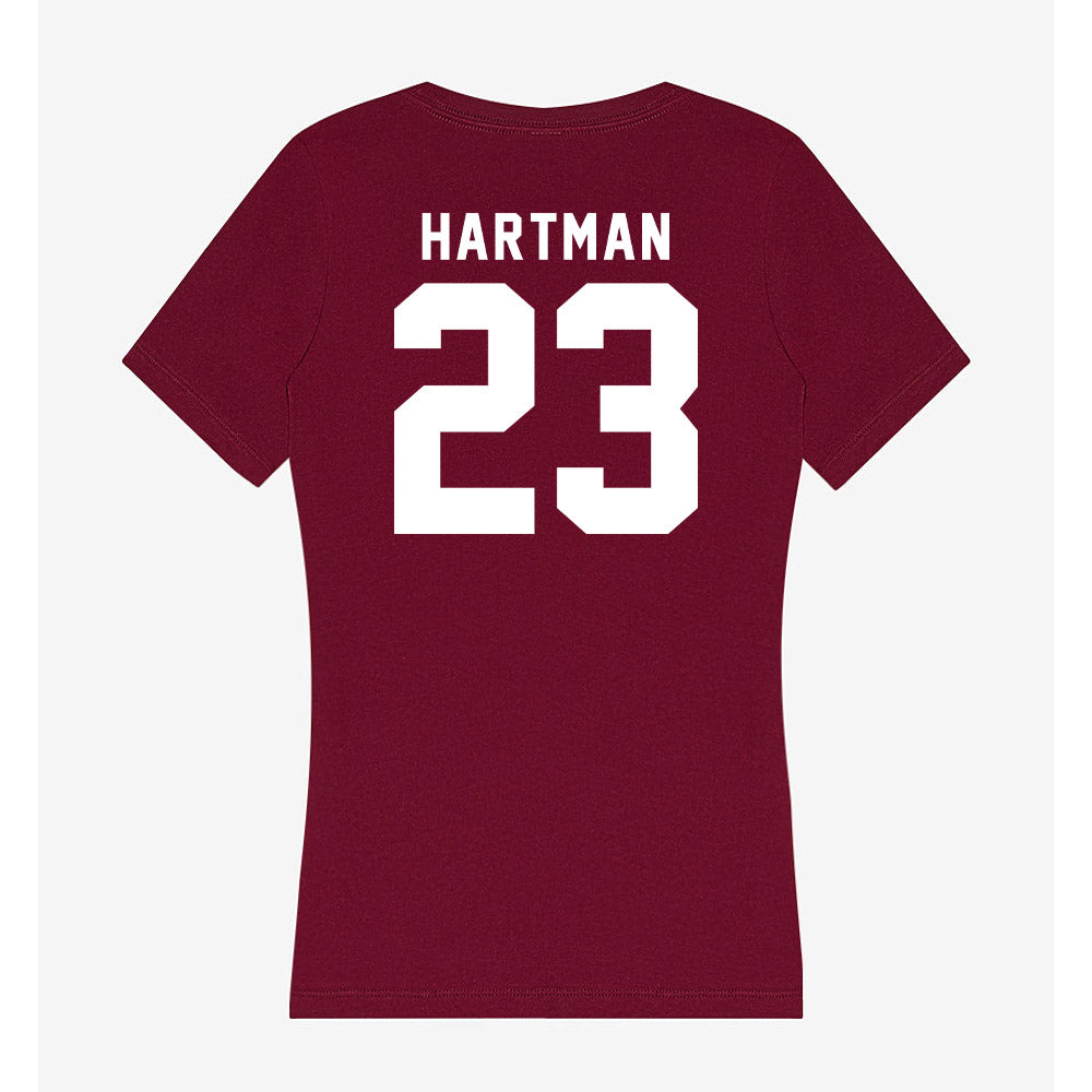 WSU - NCAA Baseball : Max Hartman - Women's V-Neck T-Shirt-1