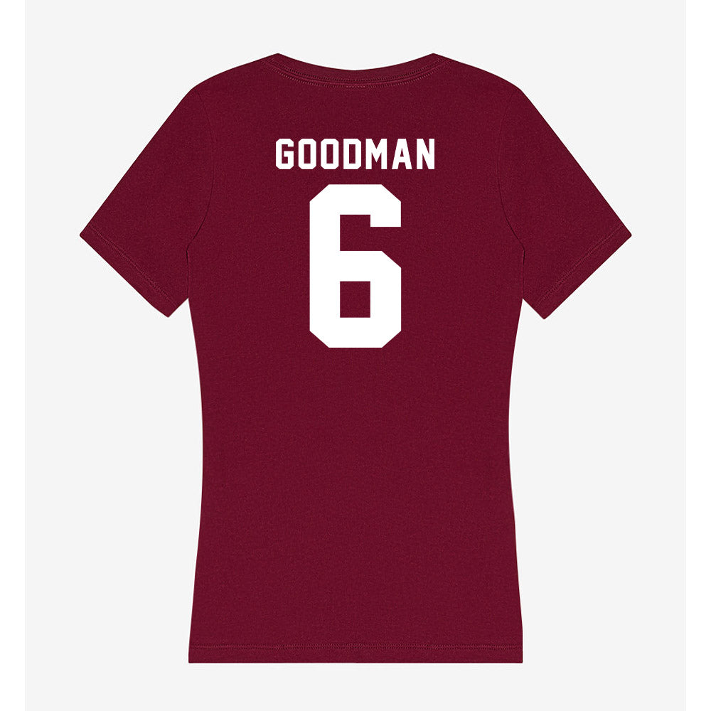 WSU - NCAA Football : Duhron Goodman - Women's V-Neck T-Shirt-1
