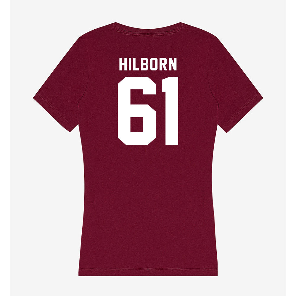 WSU - NCAA Football : Christian Hilborn - Women's V-Neck T-Shirt-1