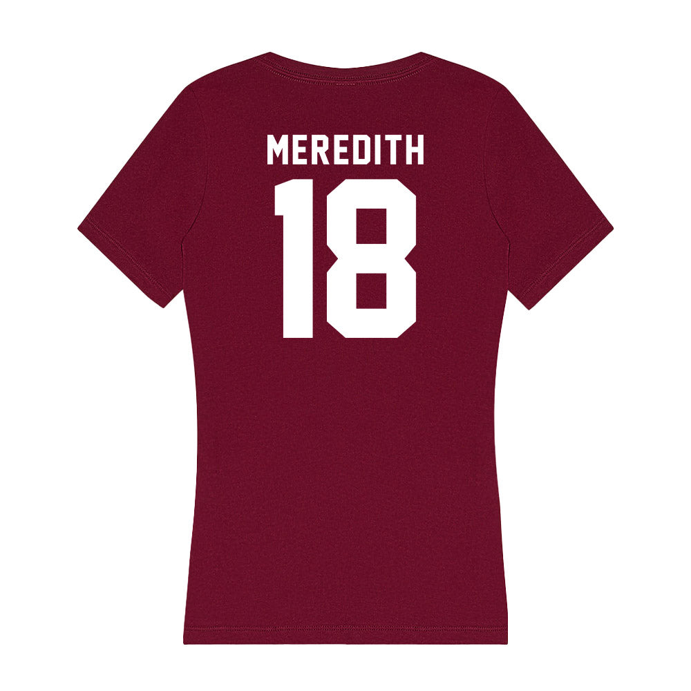 WSU - NCAA Football : Joshua Meredith - Women's V-Neck T-Shirt-1