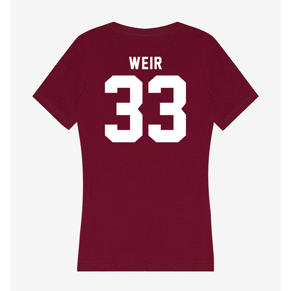 WSU - NCAA Football : Cameron Weir - Women's V-Neck T-Shirt-1