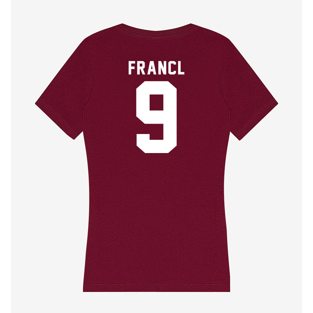 WSU - NCAA Football : Caleb Francl - Women's V-Neck T-Shirt-1