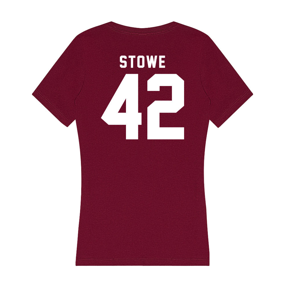 WSU - NCAA Baseball : Trevor Stowe - Women's V-Neck T-Shirt-1