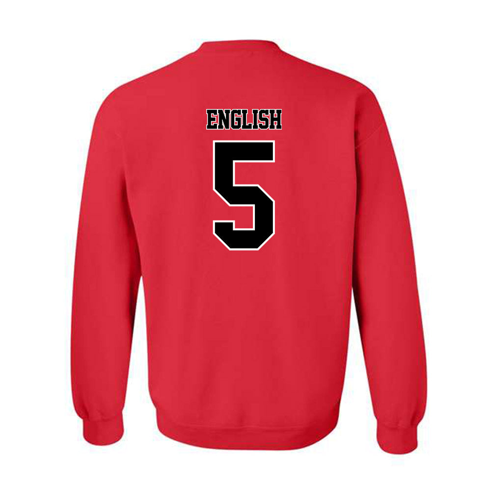 WSSU - NCAA Men's Basketball : Ethan English - Crewneck Sweatshirt-1