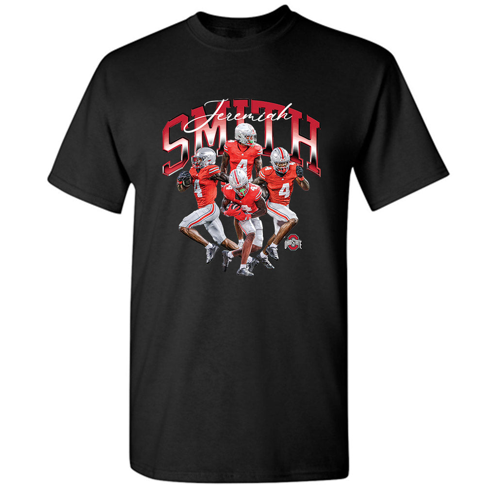 Ohio State - NCAA Football : Jeremiah Smith - Player Collage T-Shirt