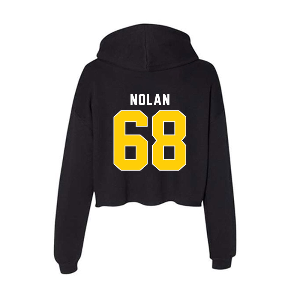 Iowa - NCAA Football : William Nolan - Women's Crop Fleece Hoodie-1