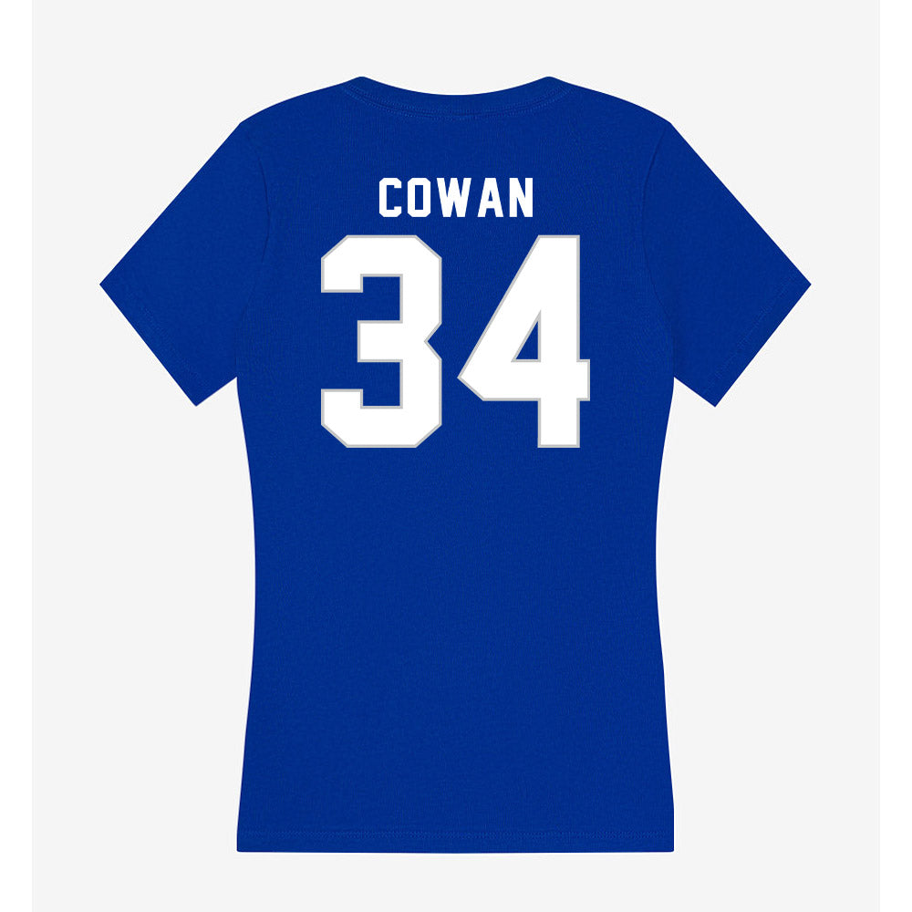 Kentucky - NCAA Football : Lorenzo Cowan - Women's V-Neck T-Shirt-1