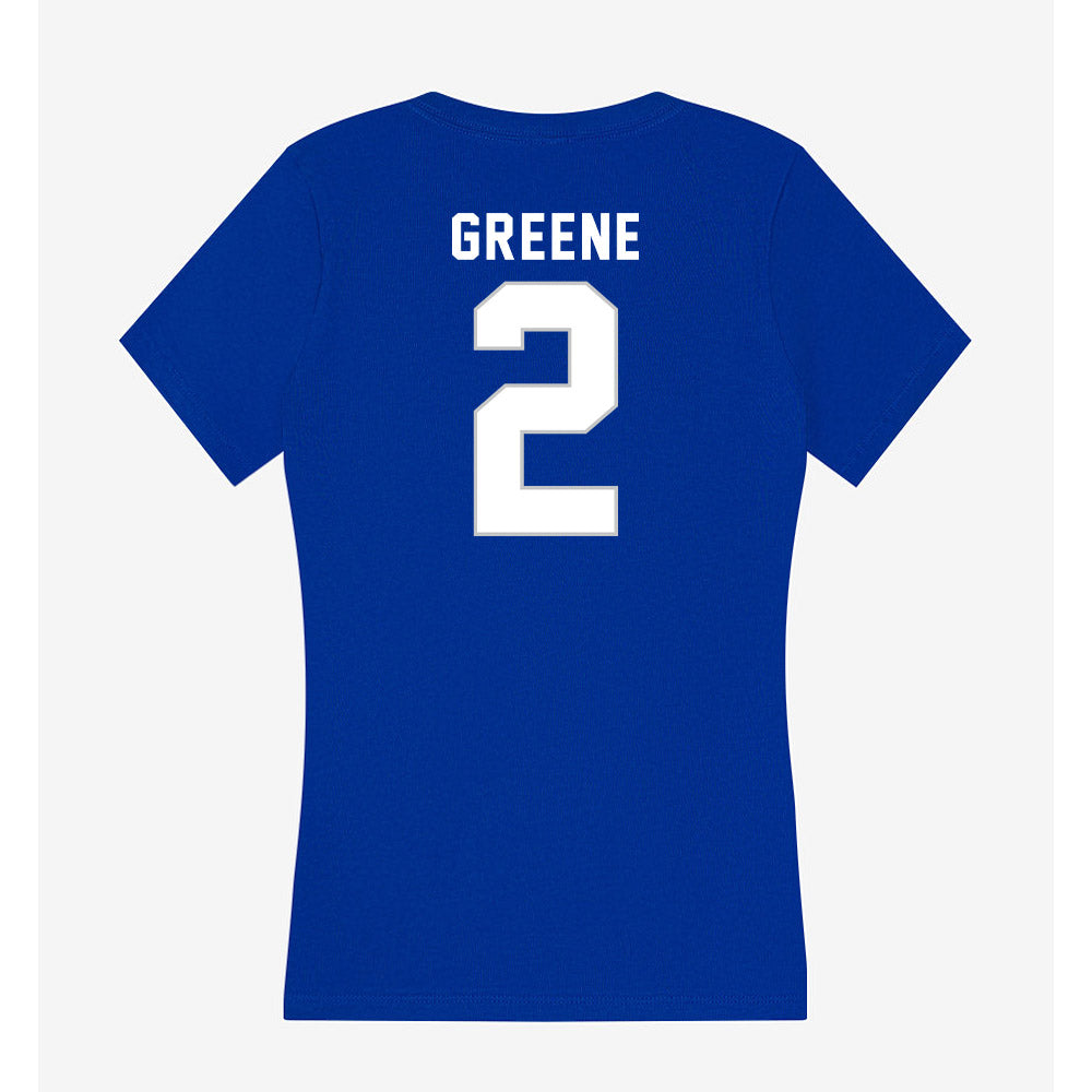 Kentucky - NCAA Football : Sam Greene - Women's V-Neck T-Shirt-1