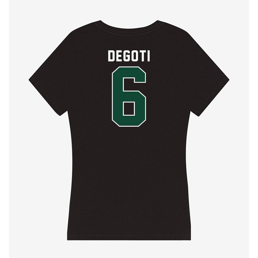 Miami - NCAA Baseball : Brandon DeGoti - Women's V-Neck T-Shirt-1