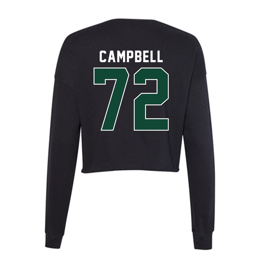 Miami - NCAA Football : Demetrius Campbell - Women's Cropped Crew Fleece-1