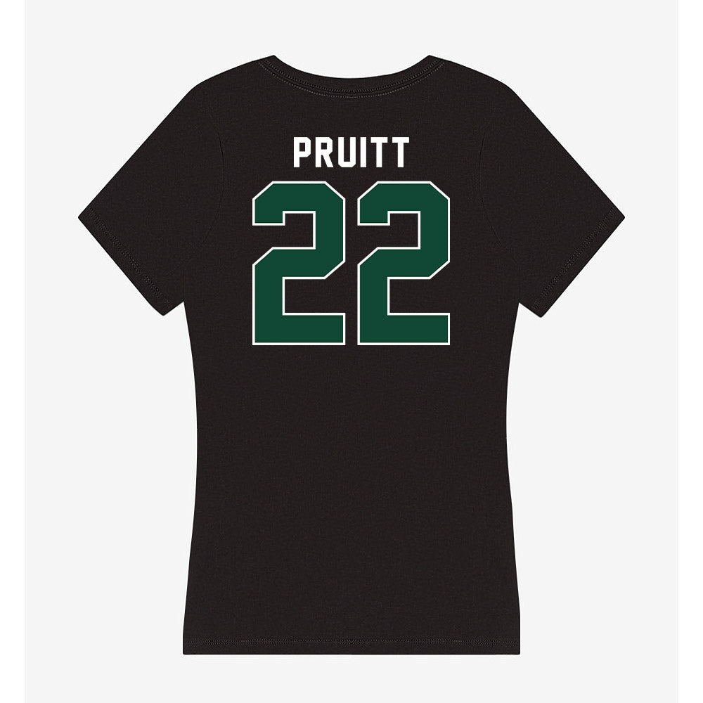 Miami - NCAA Football : Cam Pruitt - Women's V-Neck T-Shirt-1