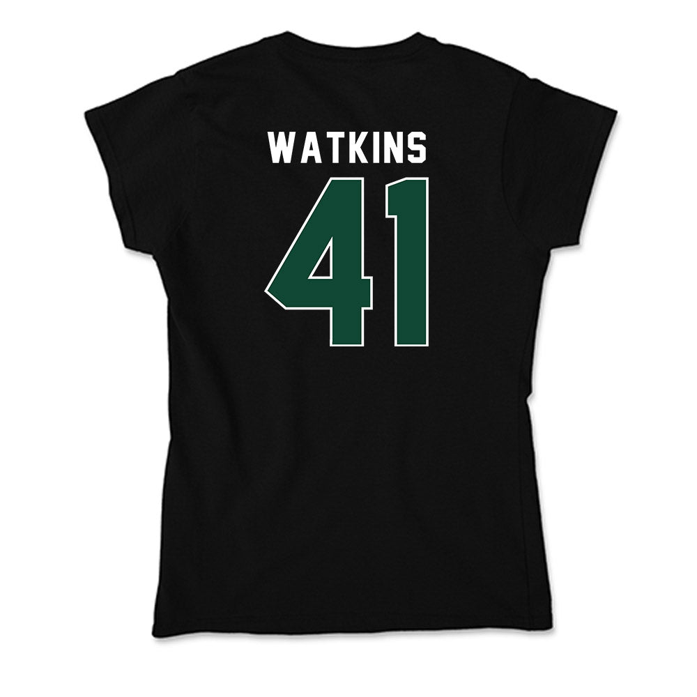 Miami - NCAA Baseball : Jailen Watkins - Soft Style Women’s T-Shirt-1
