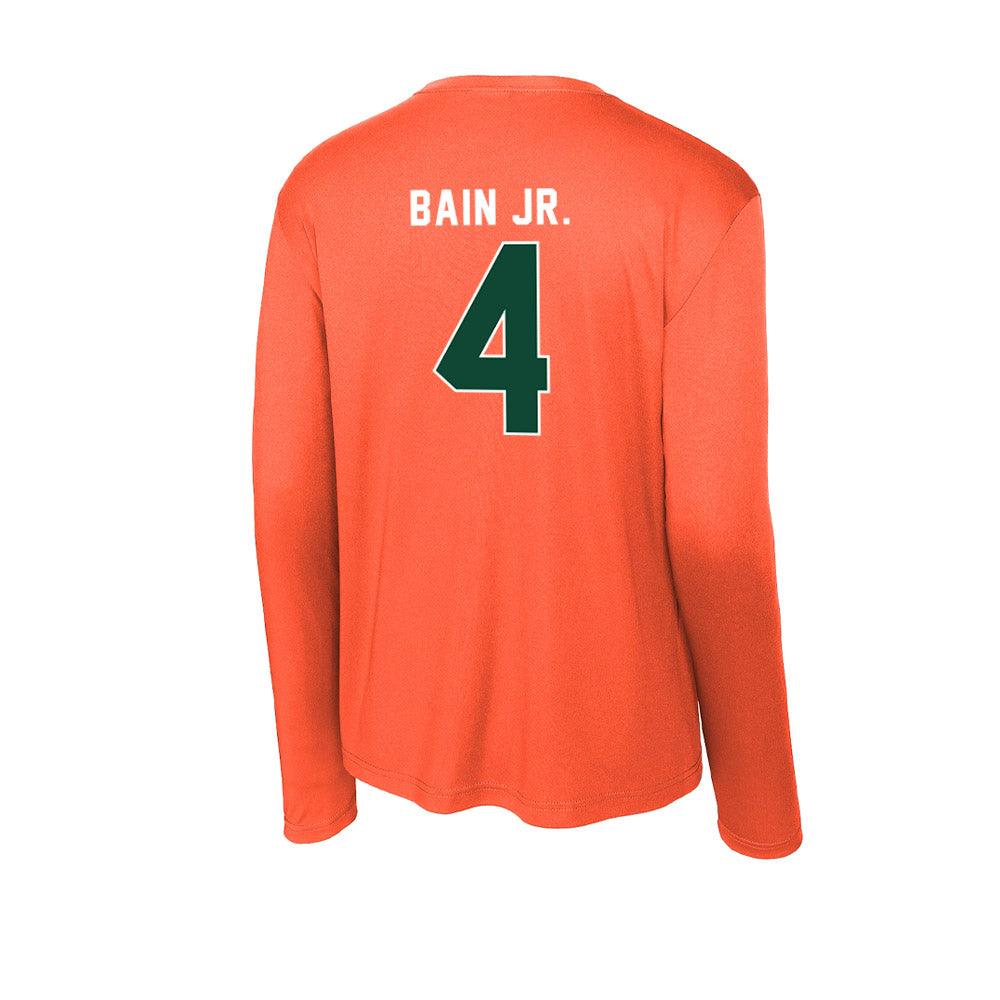 Miami - NCAA Football : Rueben Bain Jr. - Activewear Long Sleeve T-Shirt-1
